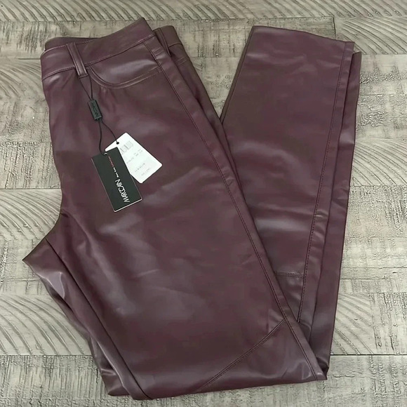 Marc Cain Vegan Leather Pants - Size N4 UK12 US8